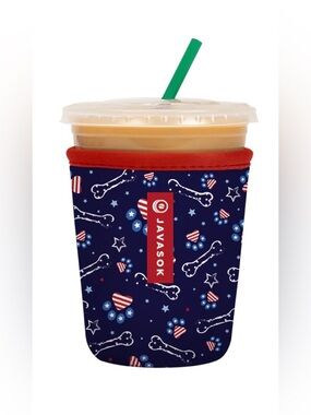JavaSok Navy Patriotic Neoprene Cup Sleeve